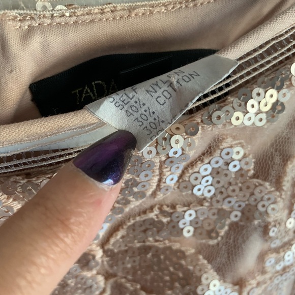 Tadashi Shoji Floral Sequin Dress - Picture 10 of 10